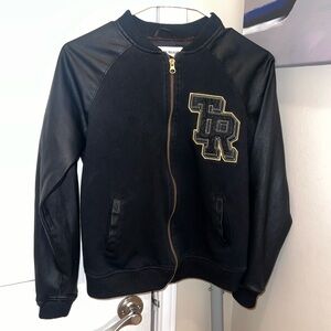 True Religion Kids Jacket in Black with Gold Details